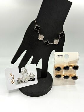 Accessory Bundle: Hair Clips and Bracelet